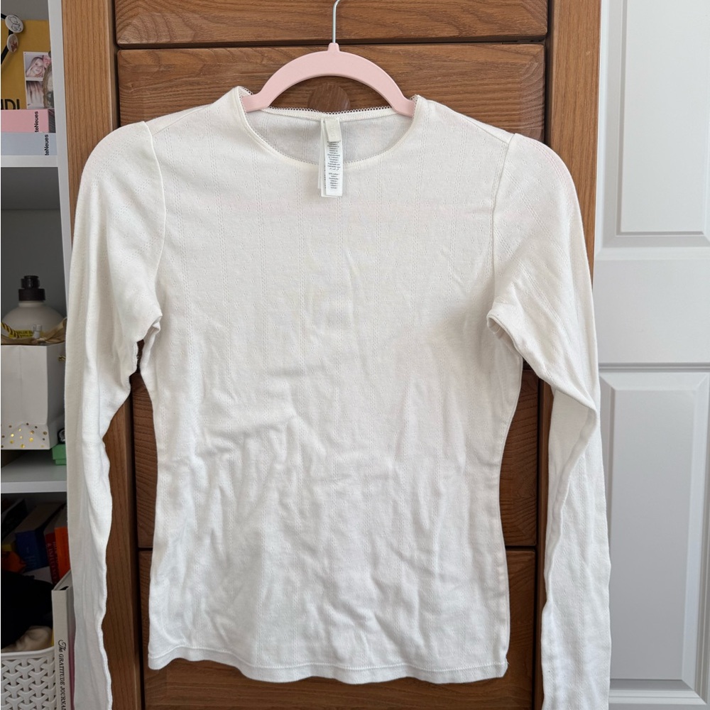 SKIMS White Long Sleeve Tee